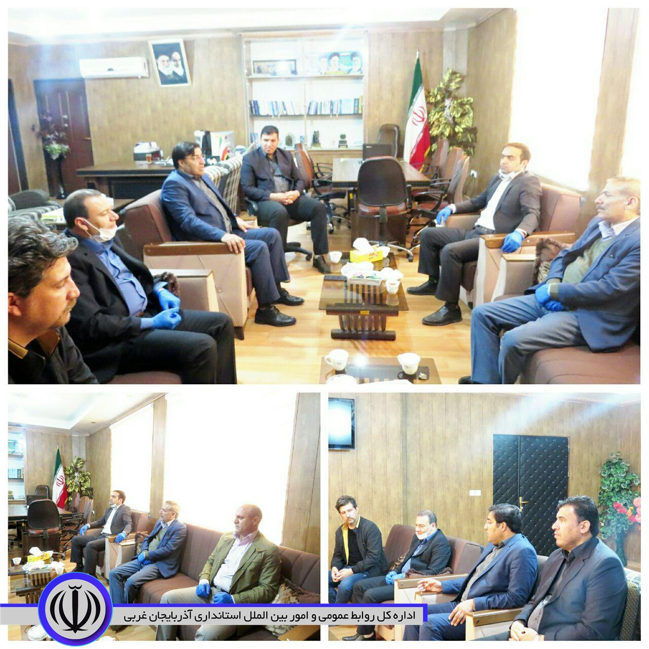 نشست مشترک فرماندار شهرستان با شهردار و شورای اسلامی شهرشوط