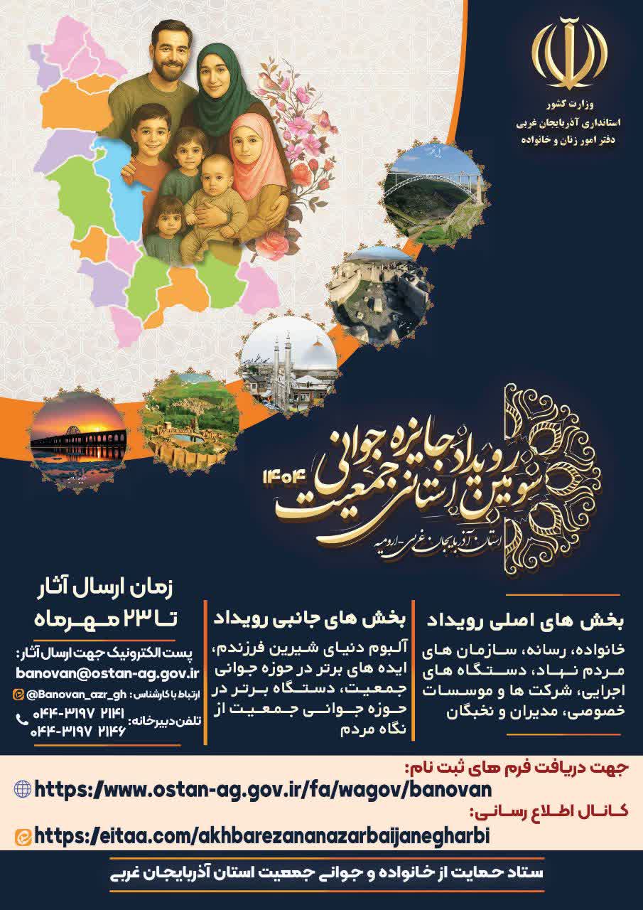 سومین رویداد استانی جایزه جوانی جمعیت – آذربایجان غربی