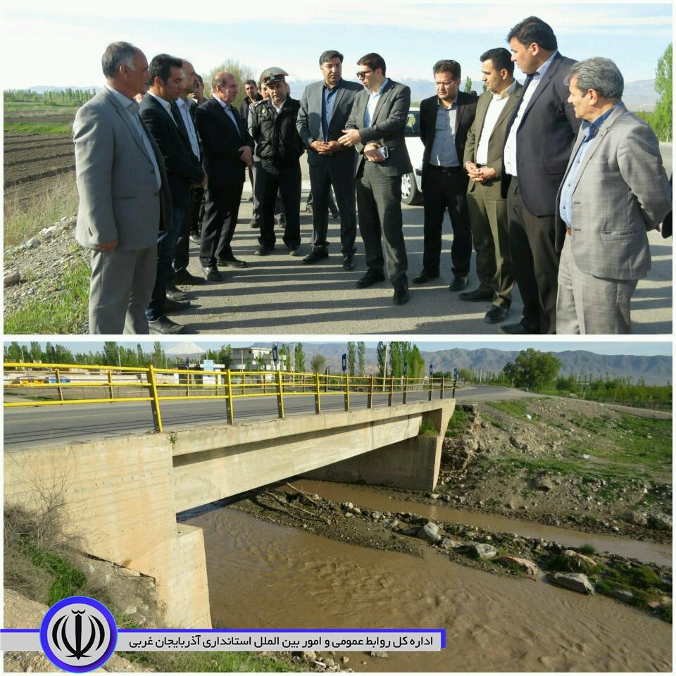 بازدید فرماندار شهرستان شوط،نماینده مردم در مجلس شورای اسلامی از پل عظیم کندی در محور سه راهی شوط به جاده ترانزیتی ماکو