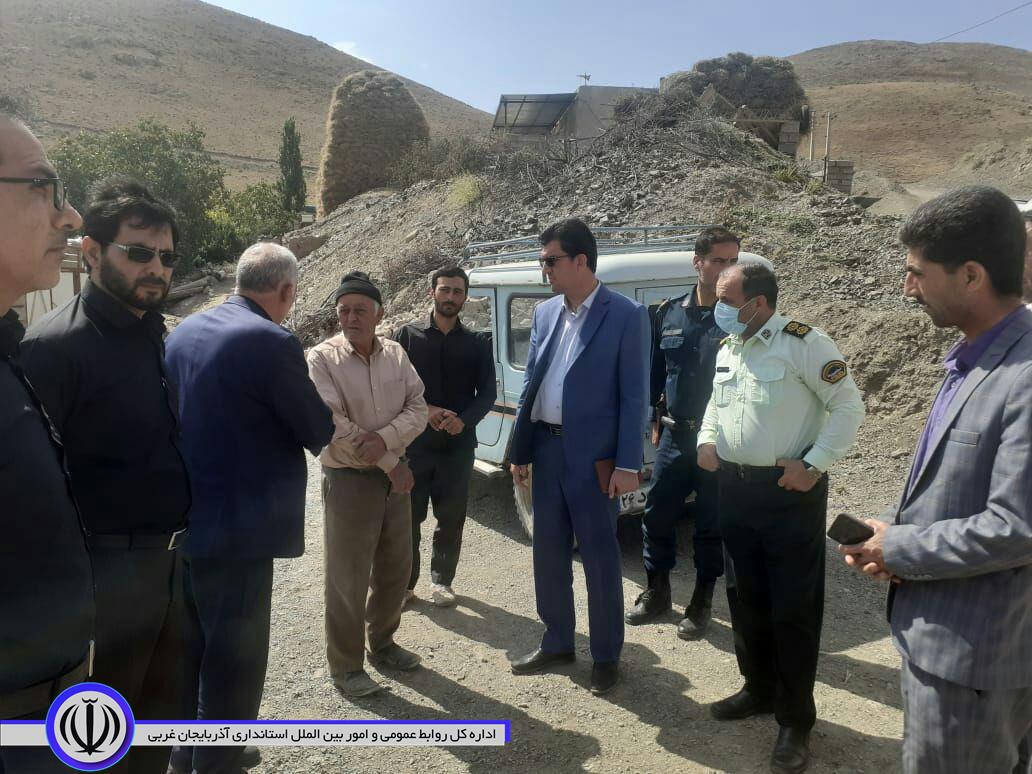 دیدار فرماندار شهرستان شوط  با اهالی روستای آغدونلو شهرستان شوط