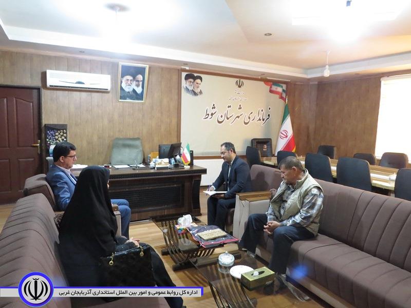 فرماندار شوط: لازمه رشد و توسعه ورزش شهرستان، تعامل و حمایت همه جانبه از ورزشکاران می باشد