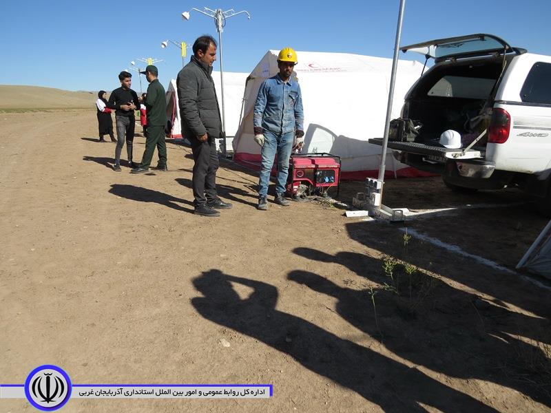 برگزاری مانور زلزله فرضی در روستای عزت آباد از توابع بخش مرکزی شوط