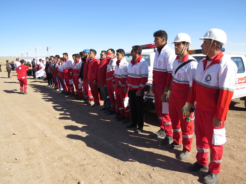 برگزاری مانور زلزله فرضی در روستای عزت آباد از توابع بخش مرکزی شوط