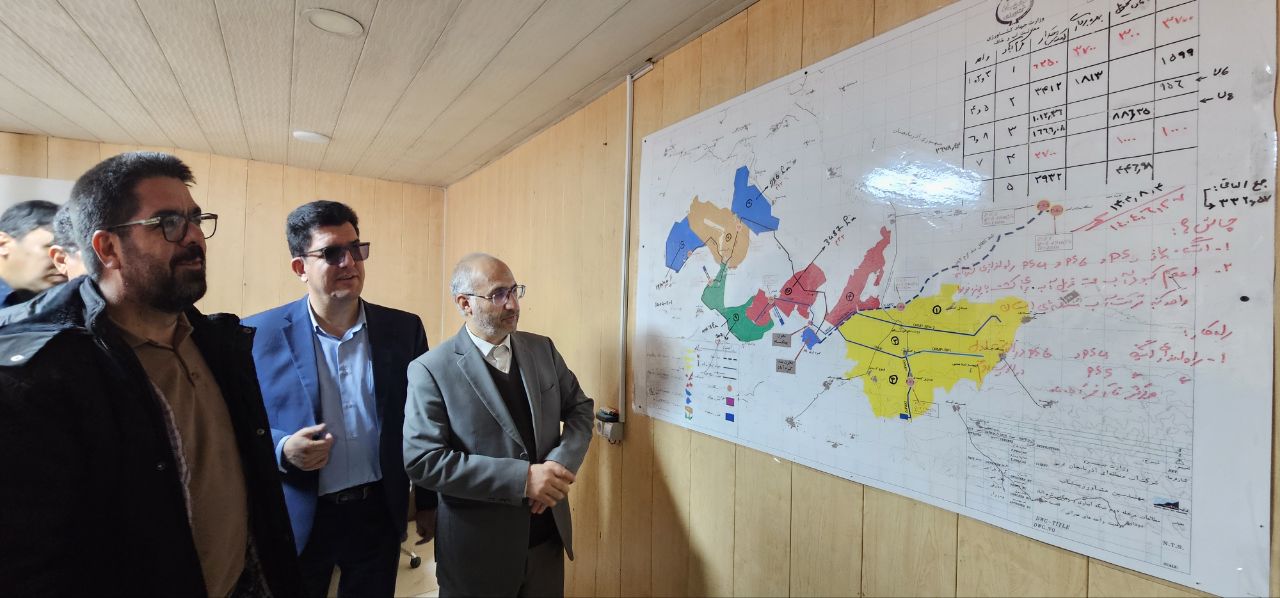 بازدید بازرس کل قضایی استان و فرماندار شوط از ایستگاه پمپاژ شماره 5 سد کرم‌آباد