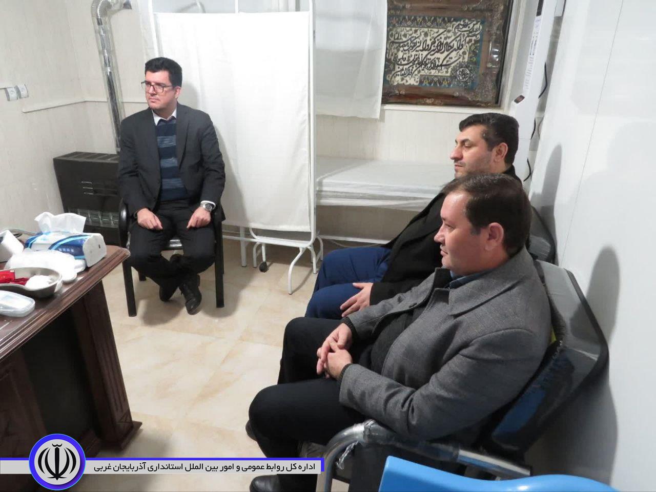 دیدار فرماندار شوط با سرپرست شبکه بهداشت و درمان شوط