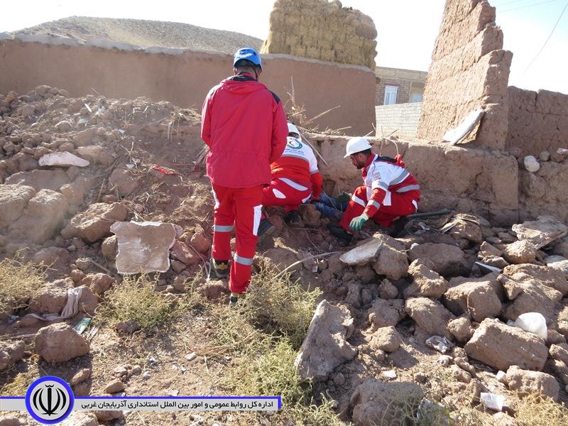 برگزاری مانور زلزله فرضی در روستای عزت آباد از توابع بخش مرکزی شوط