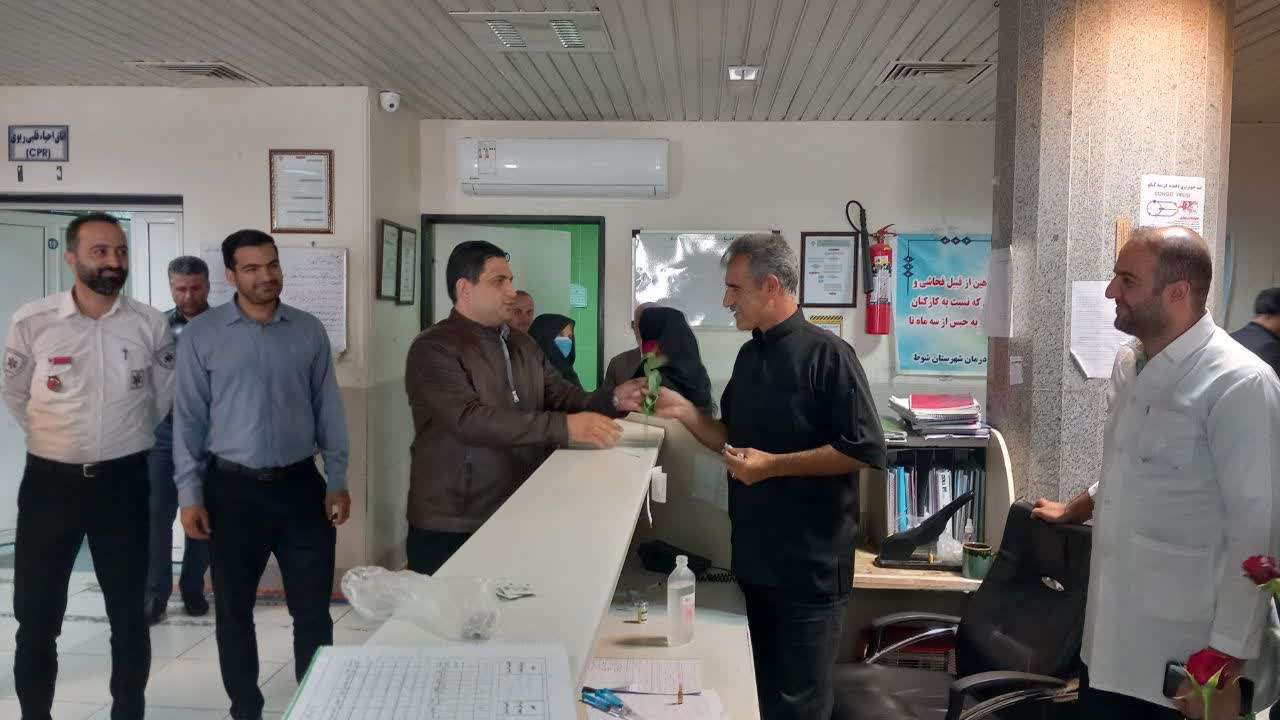 تجلیل از پرستاران بیمارستان شهدا شهرستان شوط به مناسبت روز پرستار