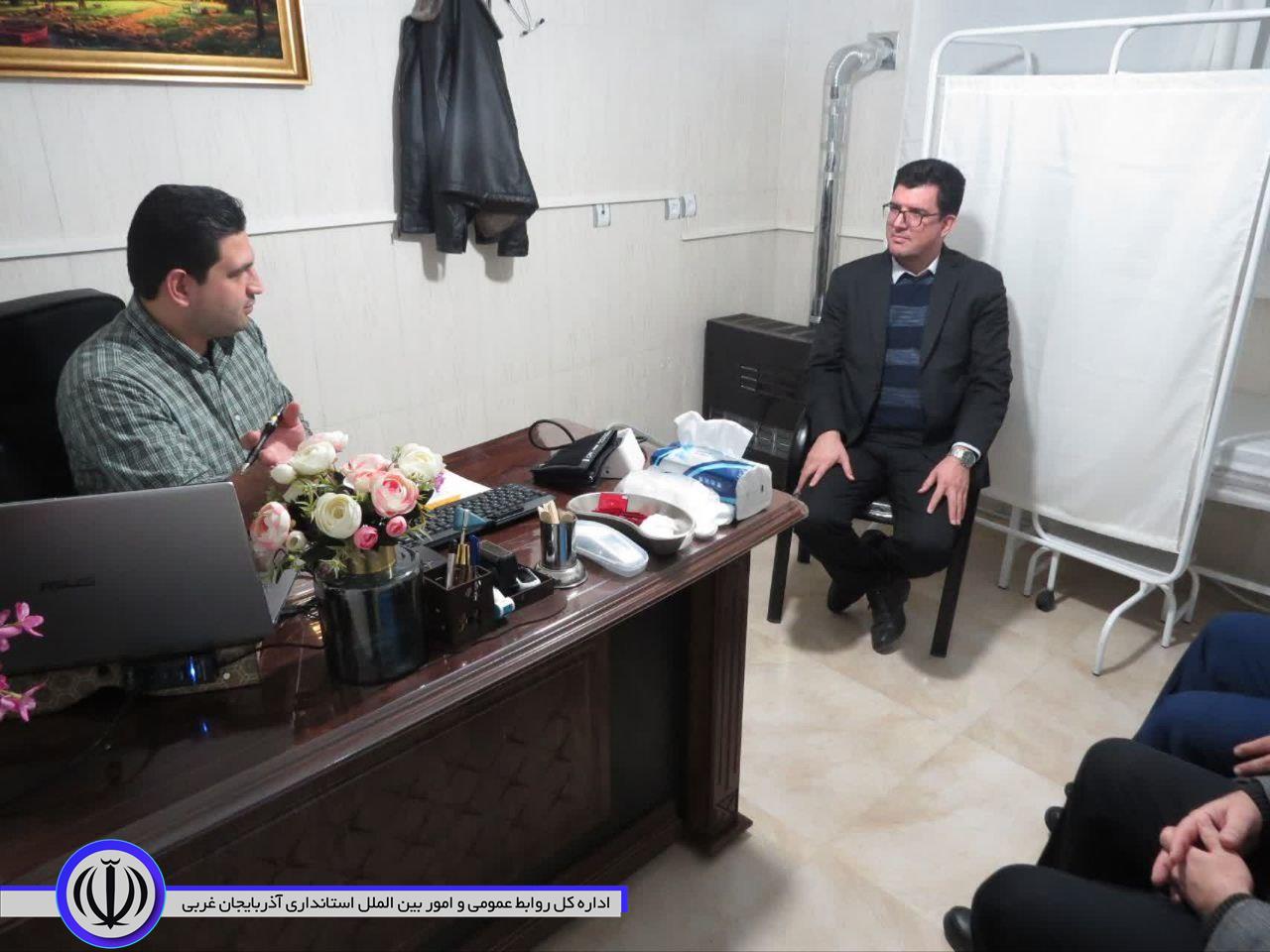 دیدار فرماندار شوط با سرپرست شبکه بهداشت و درمان شوط