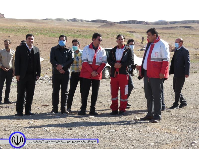 برگزاری مانور زلزله فرضی در روستای عزت آباد از توابع بخش مرکزی شوط
