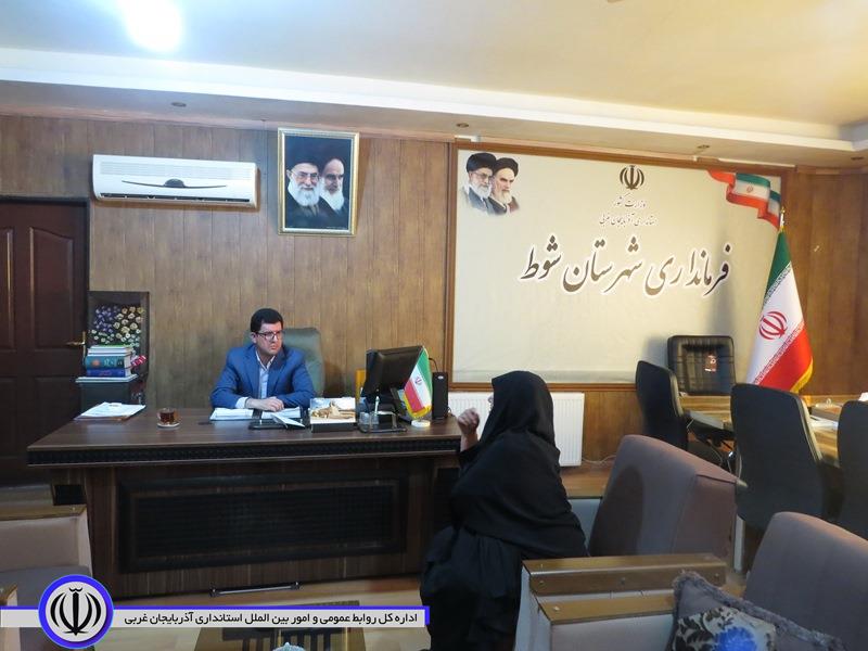 دیدار چهره به چهره فرماندارشهرستان شوط