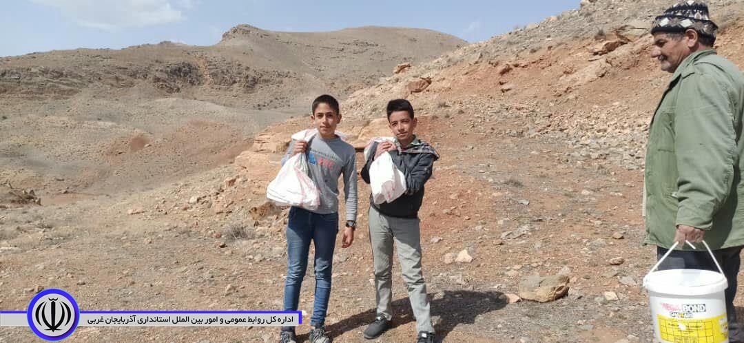 گزارش تصویری/ اجرای عملیات کودپاشی و قرق ارتفاعات مراتع روستای پیرشه توسط اداره منابع طبیعی و آبخیزداری شوط و همکاری جوامع محلی  به مساحت 40 هکتار