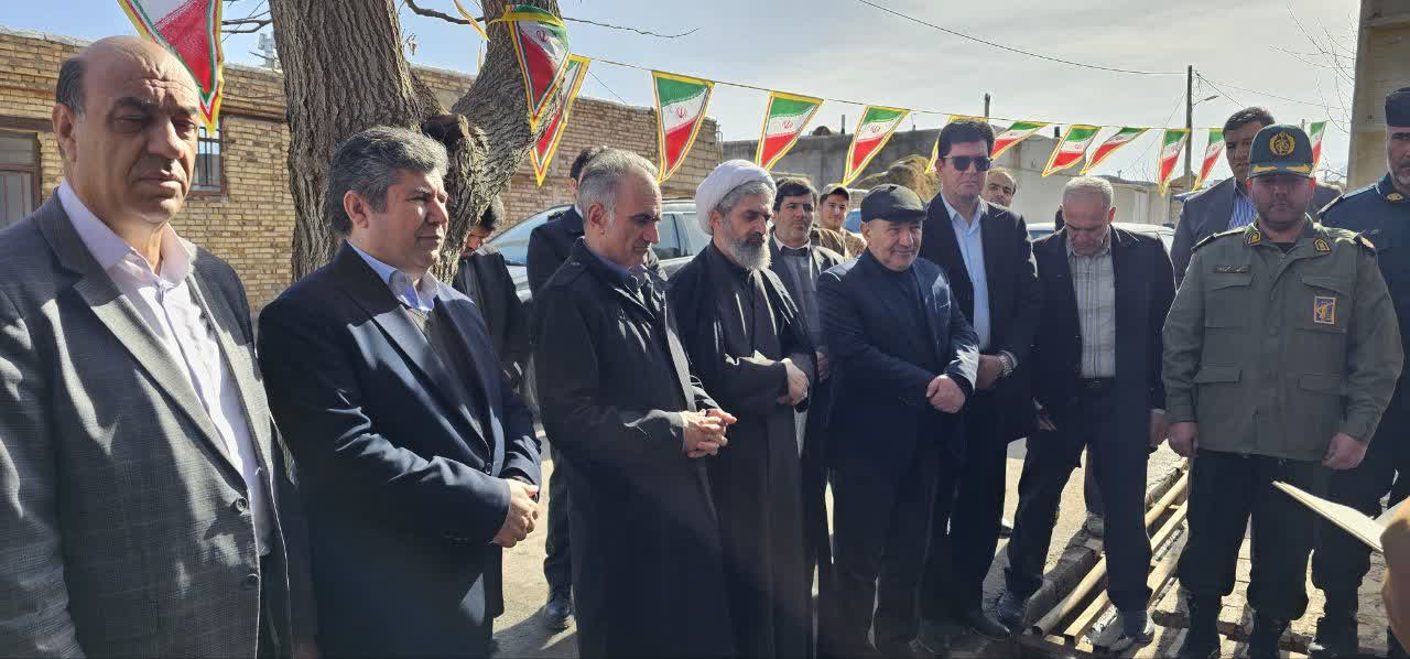 افتتاح همزمان دو طرح عمرانی روستایی در شوط