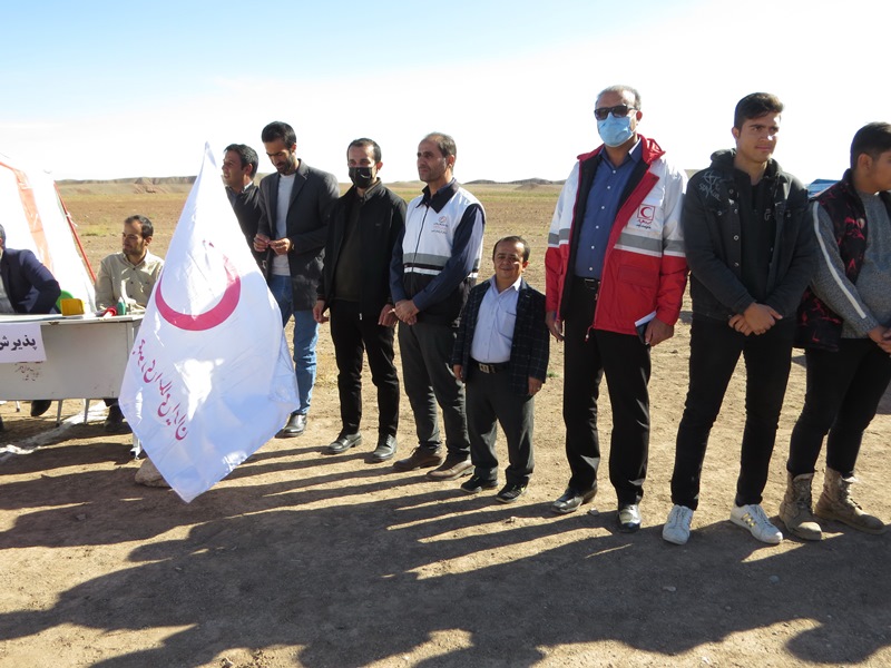 برگزاری مانور زلزله فرضی در روستای عزت آباد از توابع بخش مرکزی شوط