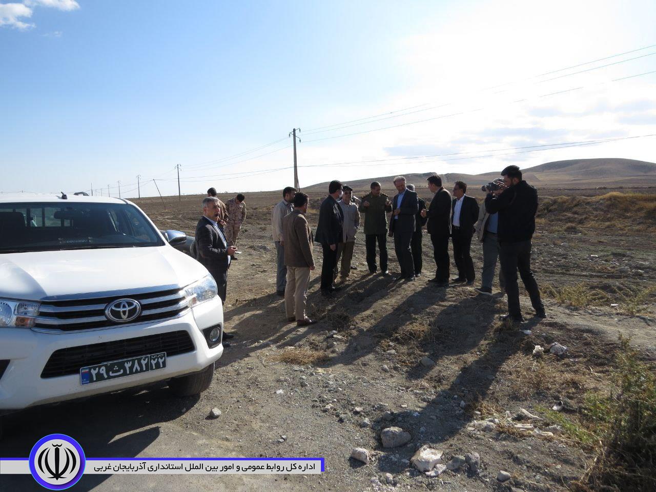 بازدید فرماندار از روستاها و مسیرهای خط انتقال پروژه 106 روستایی شهید امینی