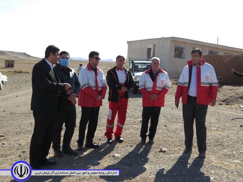 برگزاری مانور زلزله فرضی در روستای عزت آباد از توابع بخش مرکزی شوط