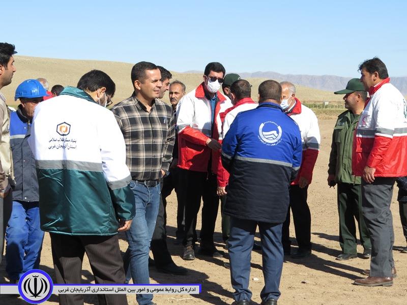 برگزاری مانور زلزله فرضی در روستای عزت آباد از توابع بخش مرکزی شوط