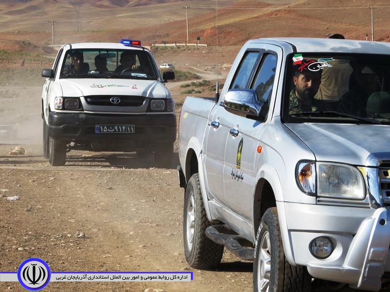 برگزاری مانور زلزله فرضی در روستای عزت آباد از توابع بخش مرکزی شوط