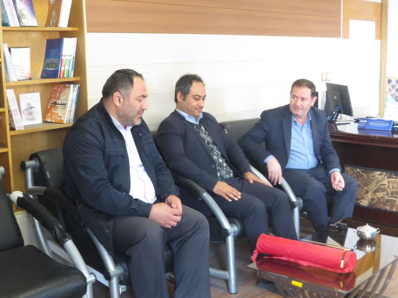 دیدار رئیس ورزش و جوانان و رئیس هیئت کشتی شهرستان شوط با معاون فرماندار شهرستان شوط