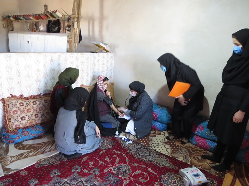 برگزاری مانور زلزله فرضی در روستای عزت آباد از توابع بخش مرکزی شوط