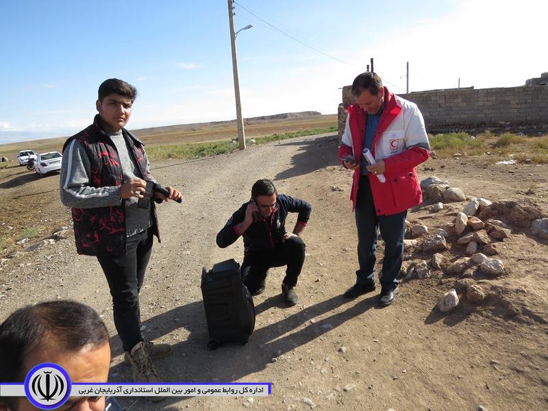 برگزاری مانور زلزله فرضی در روستای عزت آباد از توابع بخش مرکزی شوط