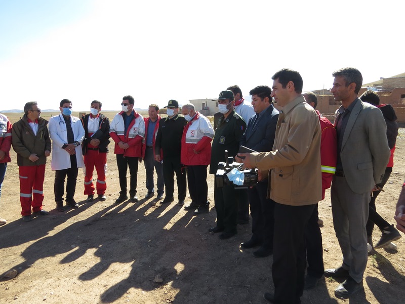 برگزاری مانور زلزله فرضی در روستای عزت آباد از توابع بخش مرکزی شوط