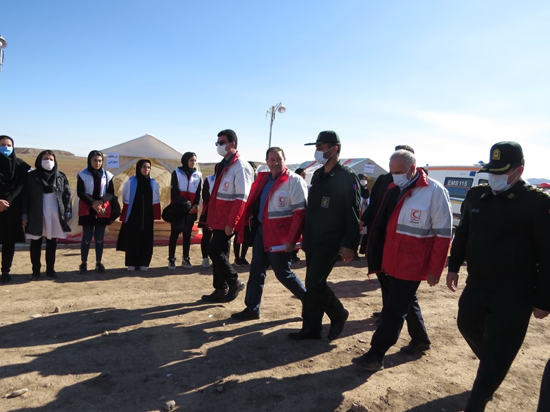 برگزاری مانور زلزله فرضی در روستای عزت آباد از توابع بخش مرکزی شوط