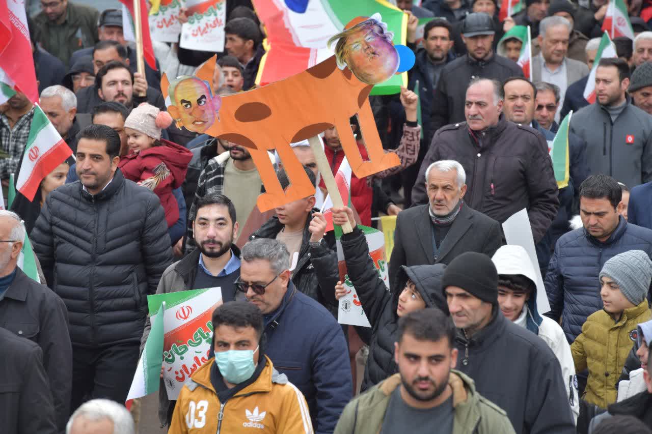راهپیمایی 22 بهمن شهرستان شوط